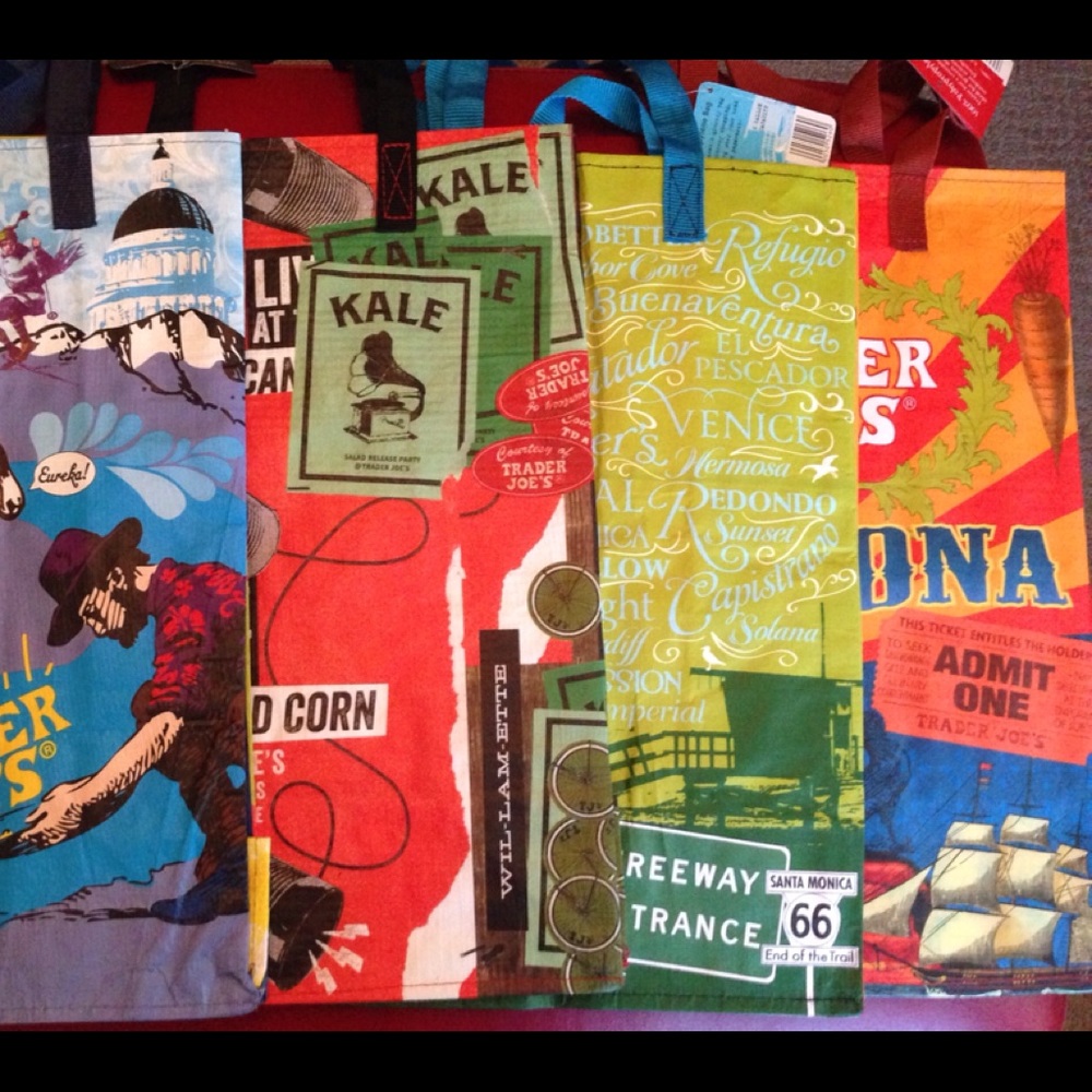 9 NWT Random Trader Joe's Regional Shopping Gift bags/Totes “Reduced to Sale” - Picture 9 of 16